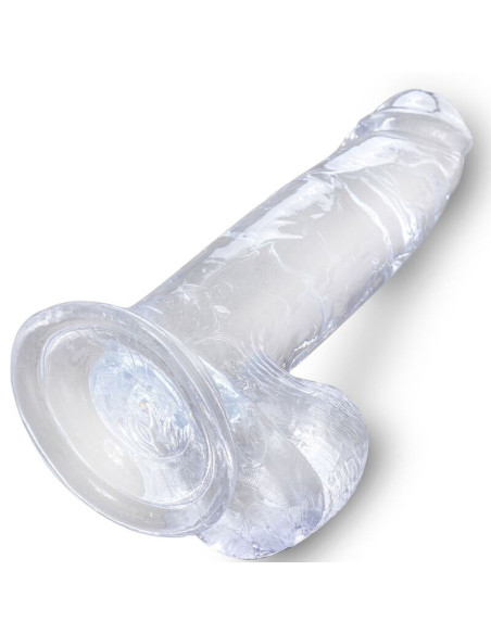 KING COCK - CLEAR REALISTIC PENIS WITH BALLS 15.2 CM TRANSPARENT