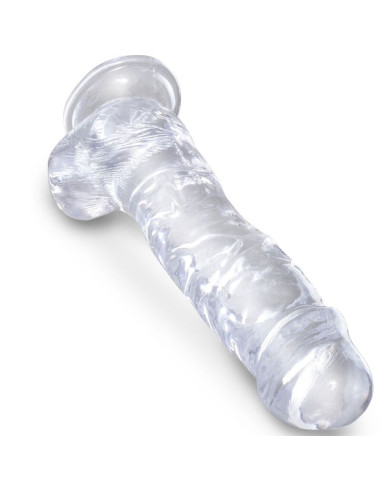 KING COCK - CLEAR REALISTIC PENIS WITH BALLS 16.5 CM TRANSPARENT