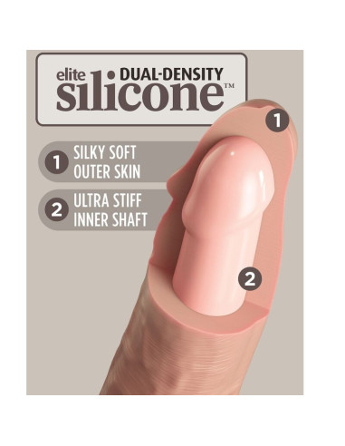 KING COCK - ELITE REALISTINIS SILIKONINIS DILDO 15,2 CM