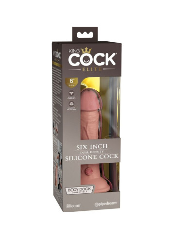 KING COCK - ELITE REALISTINIS SILIKONINIS DILDO 15,2 CM