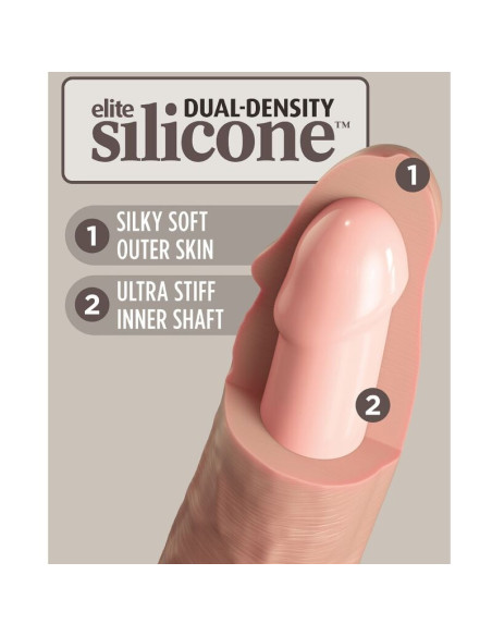 KING COCK - ELITE REALISTIC SILICONE DILDO 20.3 CM