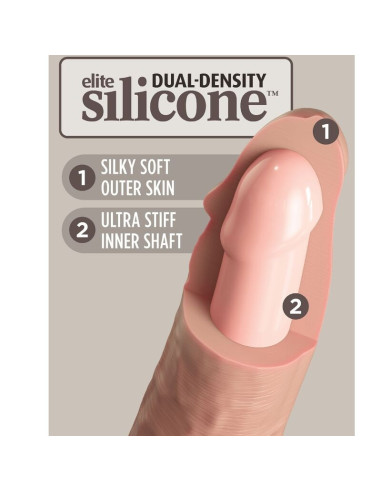 KING COCK - ELITE REALISTINIS SILIKONINIS DILDO 23 CM