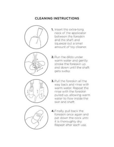 KING COCK - REALISTIC DILDO UNCUT FLESH 23 CM