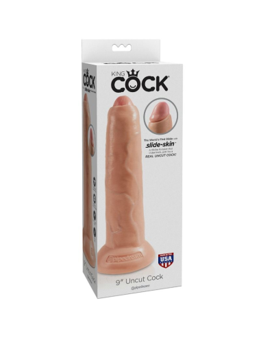 KING COCK - REALISTIC DILDO UNCUT FLESH 23 CM