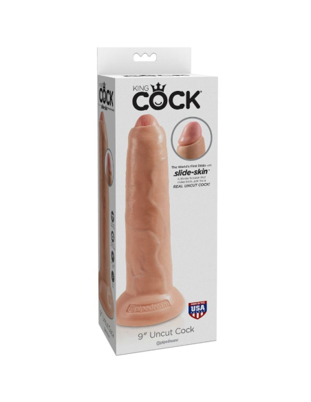 KING COCK - REALISTIC DILDO UNCUT FLESH 23 CM