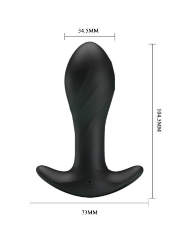PRETTY LOVE - BLACK ANAL VIBRATOR