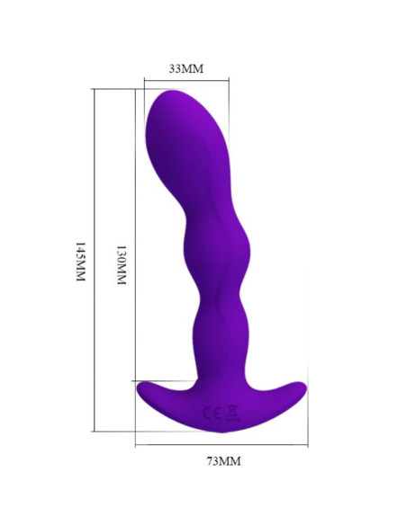 PRETTY LOVE - ANAL MASSAGER 12 LILAC VIBRATION MODES