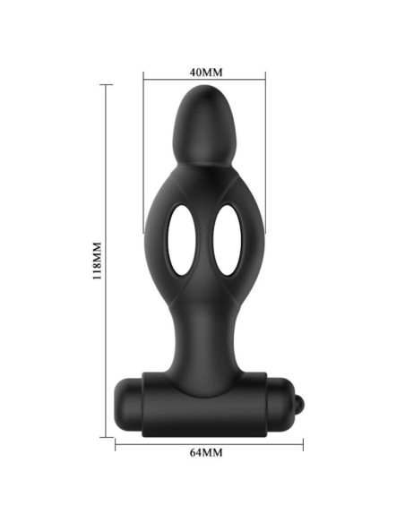 MR PLAY - SILICONE ANAL PLUG WITH VIBRATION
