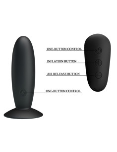 MR PLAY - ANAL PLUG WITH VIBRATION BLACK REMOTE CONTROL 2