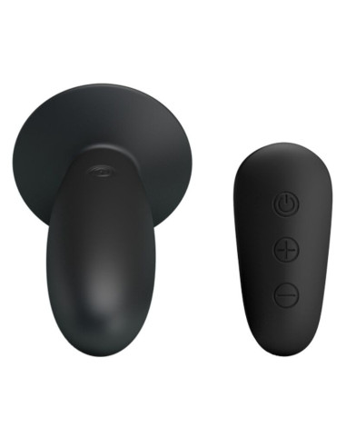 MR PLAY - ANAL PLUG WITH VIBRATION BLACK REMOTE CONTROL