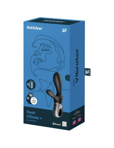 SATISFYER - HEAT CLIMAX ANAL VIBRATOR APP BLACK