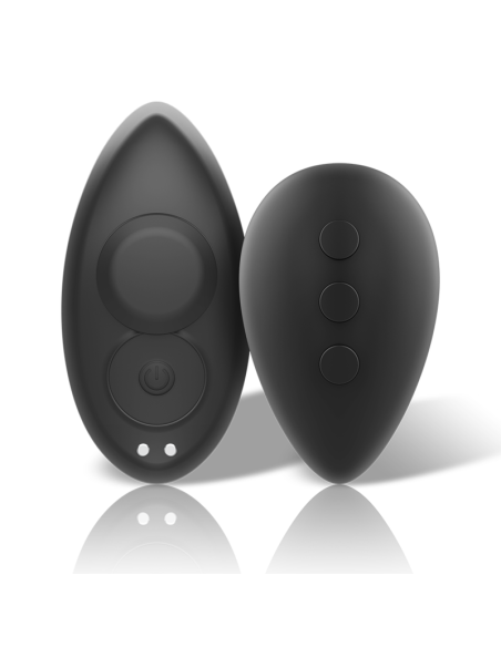 BLACKandSILVER - PRESTON RECHARGEABLE SILICONE VIBRATOR PANTIE BLACK