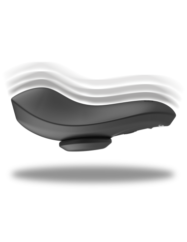 BLACKandSILVER - PRESTON RECHARGEABLE SILICONE VIBRATOR PANTIE BLACK