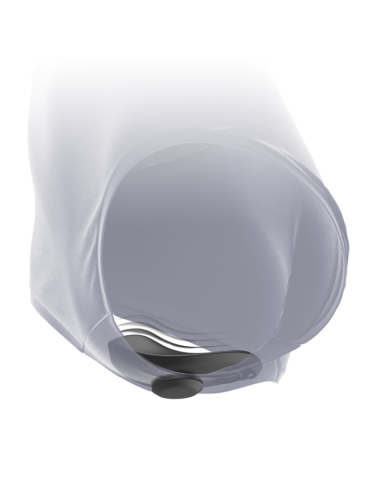 BLACKandSILVER - PRESTON RECHARGEABLE SILICONE VIBRATOR PANTIE BLACK