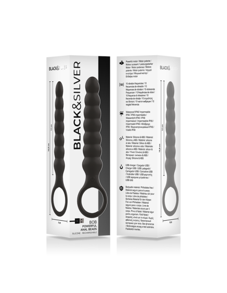 BLACKandSILVER - BOB POWERFUL SILICONE ANAL DILATOR