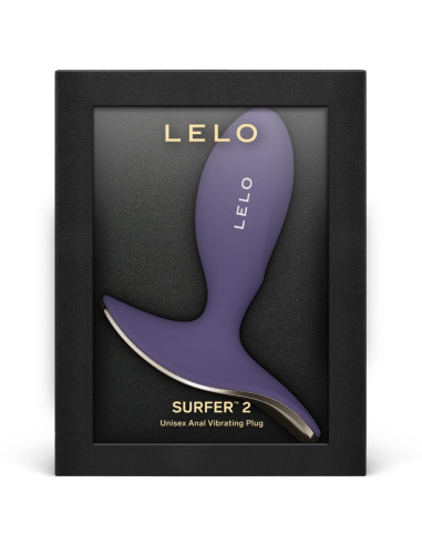 LELO - SURFER 2 UNISEX ANALINIS VIBRUOJANTIS PLUGAS CYBER PURPLE