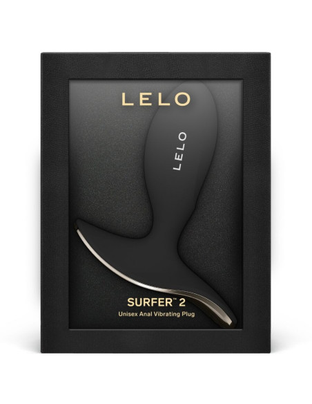 LELO - SURFER 2 UNISEX ANAL VIBRATING PLUG BLACK