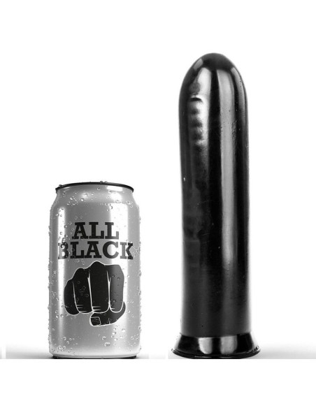 ALL BLACK - DILDO BLACK 19 CM