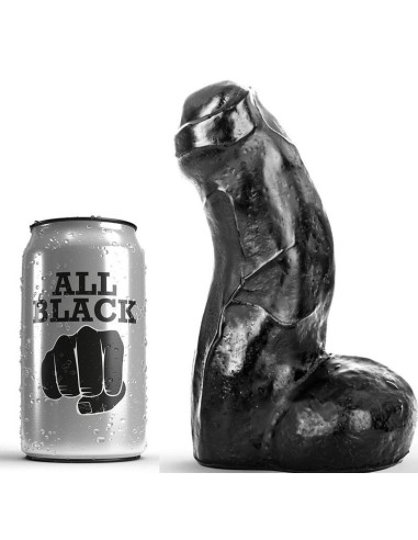 ALL BLACK - REALISTIC DONG BLACK 17 CM