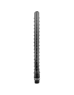 ALL BLACK - RIDGED SHOWER ANAL SILICONE 27 CM