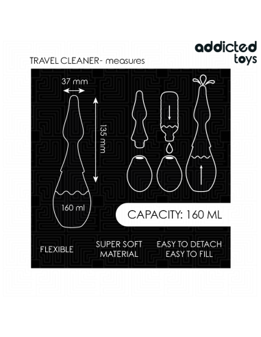 ADDICTED TOYS - TRAVEL CLEANER SILICONE MODEL 1