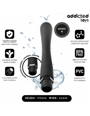 ADDICTED TOYS - ANAL CLEANER WITH UNIVERSAL ADAPTER MODEL 4