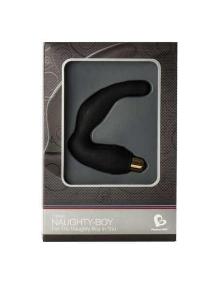 ROCKS-OFF - NAUGHTY-BOY MALE G-SPOT MASSAGER 7 V BLACK