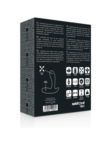 ADDICTED TOYS - ANAL MASSAGER BLACK VIBRATION