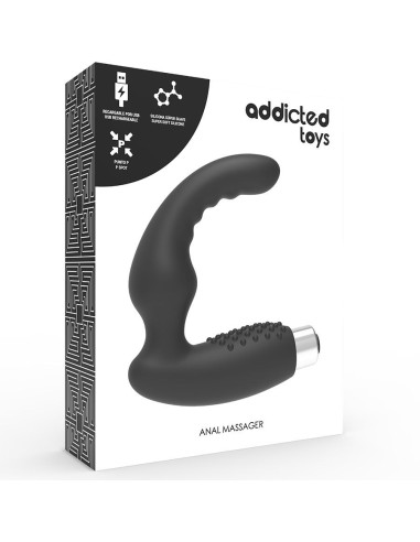 ADDICTED TOYS - ĮKRAUNAMASIS PROSTATOS VIBRATORIUS, 2 MODELIS - JUODA