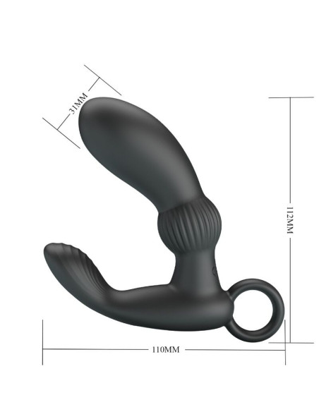 PRETTY LOVE - CAYLA ANAL VIBRATOR MASSAGER BLACK