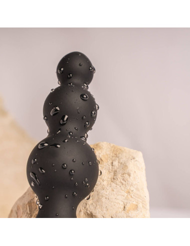 ROCKS- OFF - PETITE SENSATIONS BUBBLES ANAL PLUG VIBRATOR BLACK
