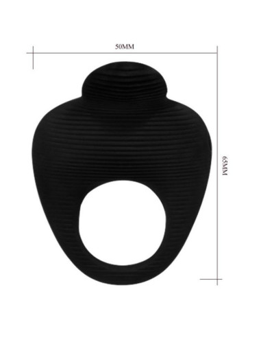 PRETTY LOVE - THIMBLE VIBRATOR RING BLACK