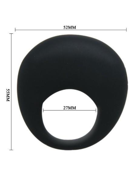 PRETTY LOVE - TRAP VIBRATOR RING BLACK