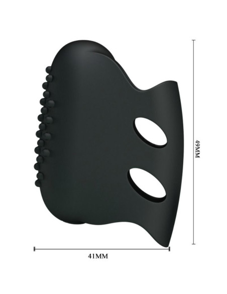 PRETTY LOVE - FLIRTATION STEWARD BLACK VIBRATION THIMBLE