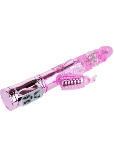 BAILE - RECHARGEABLE VIBRATOR WITH ROTATION AND THROBBING BUTTERF STIMULATOR