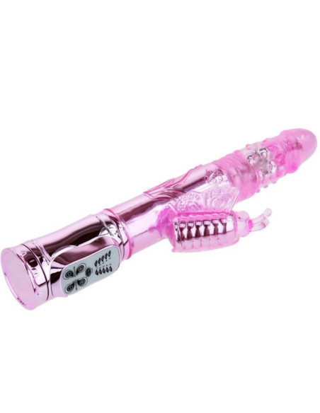 BAILE - RECHARGEABLE VIBRATOR WITH ROTATION AND THROBBING BUTTERF STIMULATOR