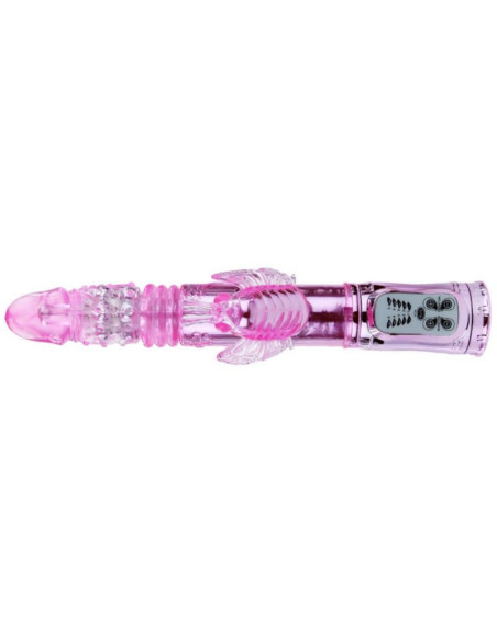 BAILE - RECHARGEABLE VIBRATOR WITH ROTATION AND THROBBING BUTTERF STIMULATOR