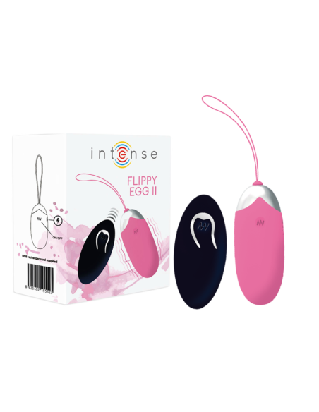 INTENSE - FLIPPY II VIBRATING EGG WITH REMOTE CONTROL PINK