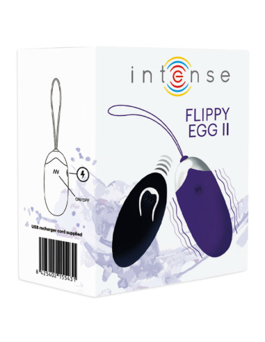 INTENSE - FLIPPY II VIBRATING EGG WITH REMOTE CONTROL PURPLE