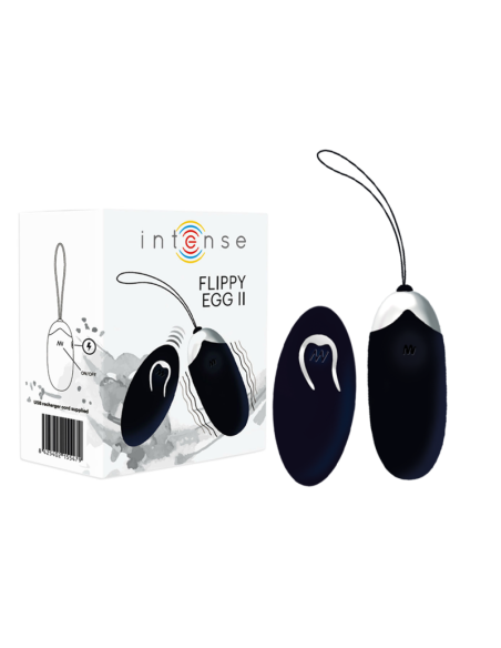 INTENSE - FLIPPY II VIBRATING EGG WITH REMOTE CONTROL BLACK