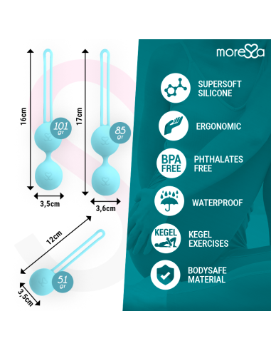 MORESSA - OSIAN RINKINYS PREMIUM TURKI SPALVOS SILIKONUI