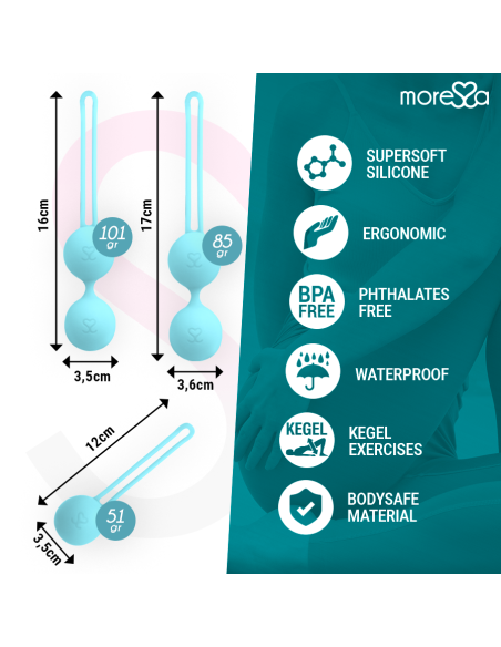 MORESSA - OSIAN SET PREMIUM TURQUOISE SILICONE