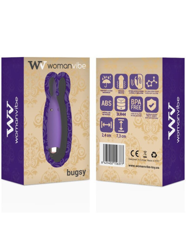 WOMANVIBE - BUGSY SILICONE RABBIT STIMULATOR