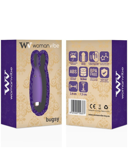 WOMANVIBE - BUGSY SILICONE RABBIT STIMULATOR