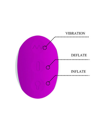 PRETTY LOVE - DEMPSEY RECHARGEABLE INFLATABLE VIBRATOR