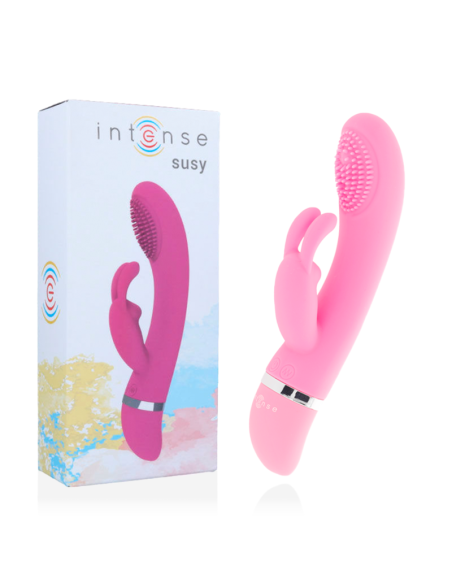 INTENSE - SUSY OSCILLATING VIBRATOR SILICON RABBIT PINK
