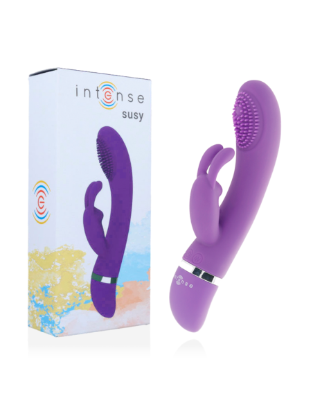INTENSE - SUSY SILICONE RABBIT LILAC OSCILLATING VIBRATOR