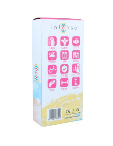 INTENSE - JUOKINGAS ROŽINIS SILICON LUXE VIBRATORIUS