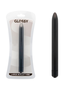 GLOSSY - SLIM VIBRATOR BLACK