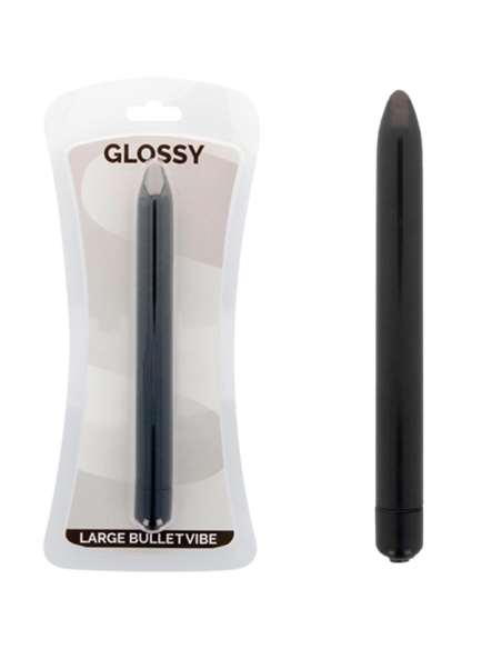 GLOSSY - SLIM VIBRATOR BLACK